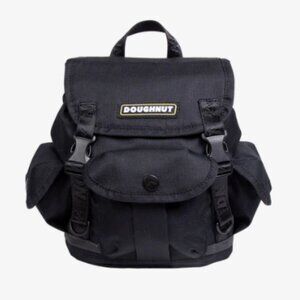 Doughnut Black Lighthouse Backpack - Small w/ Travel Pillow, BNWTs! 🦄